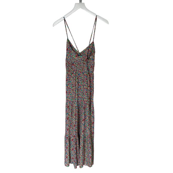 Zara Floral Print V-Neck Maxi Dress - Picture 8 of 9